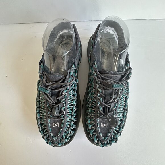 Keen Uneek Teal Gray Bungee Paracord Water Hiking Sandals Slingback Womens US 8 - Picture 4 of 7